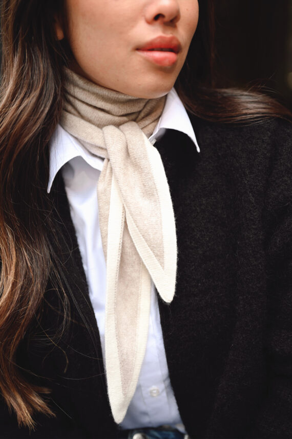 Duo Triangle Scarf, Sand