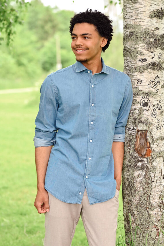 Harris Denim Shirt, Blå