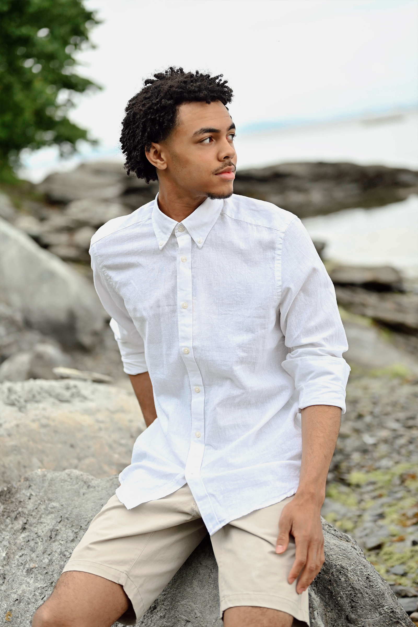 Jitloff Linen Shirt LS, White - Bilde 3