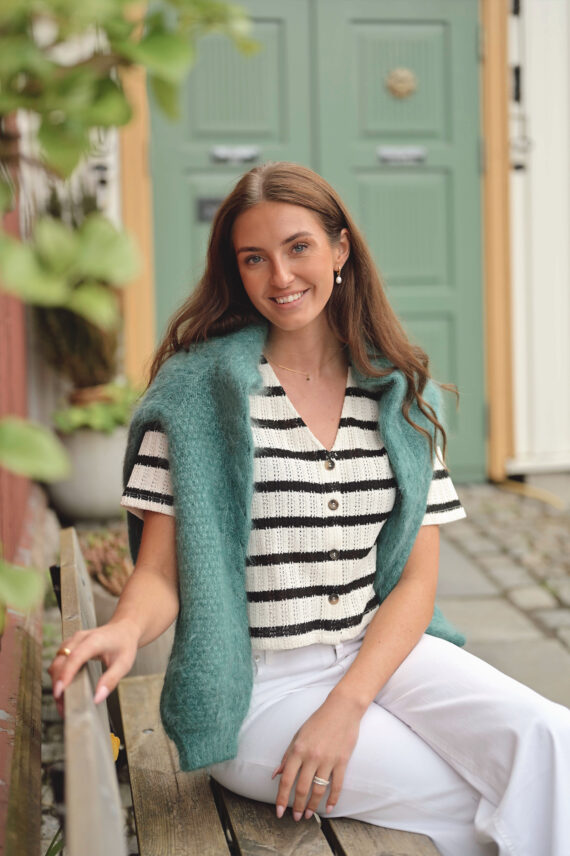 Kenja 2/4 Top, Turtledove/Black