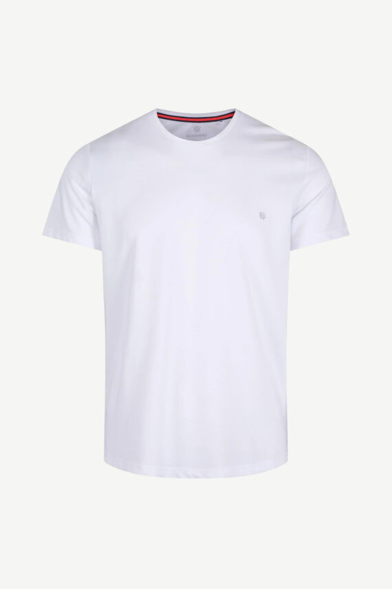 Round Neck, White