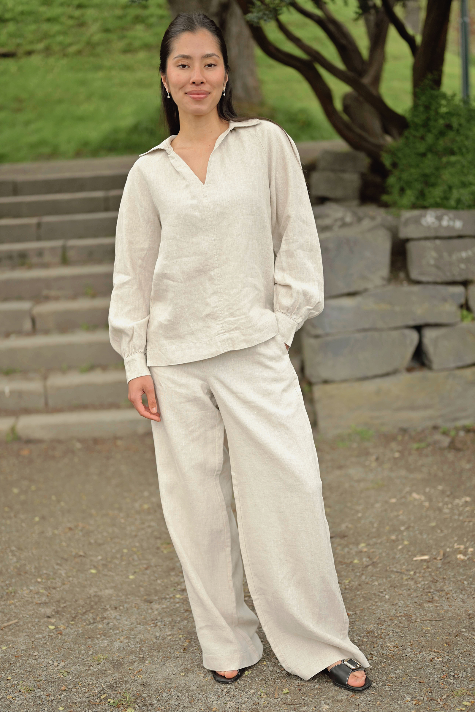 SolinaIW Pants, Haze Melange - Bilde 3