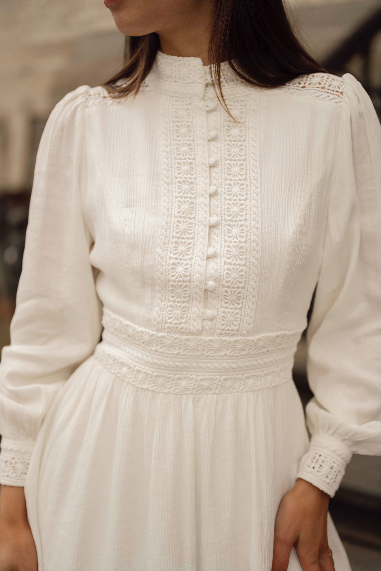 Kate Dress, White - Bilde 3