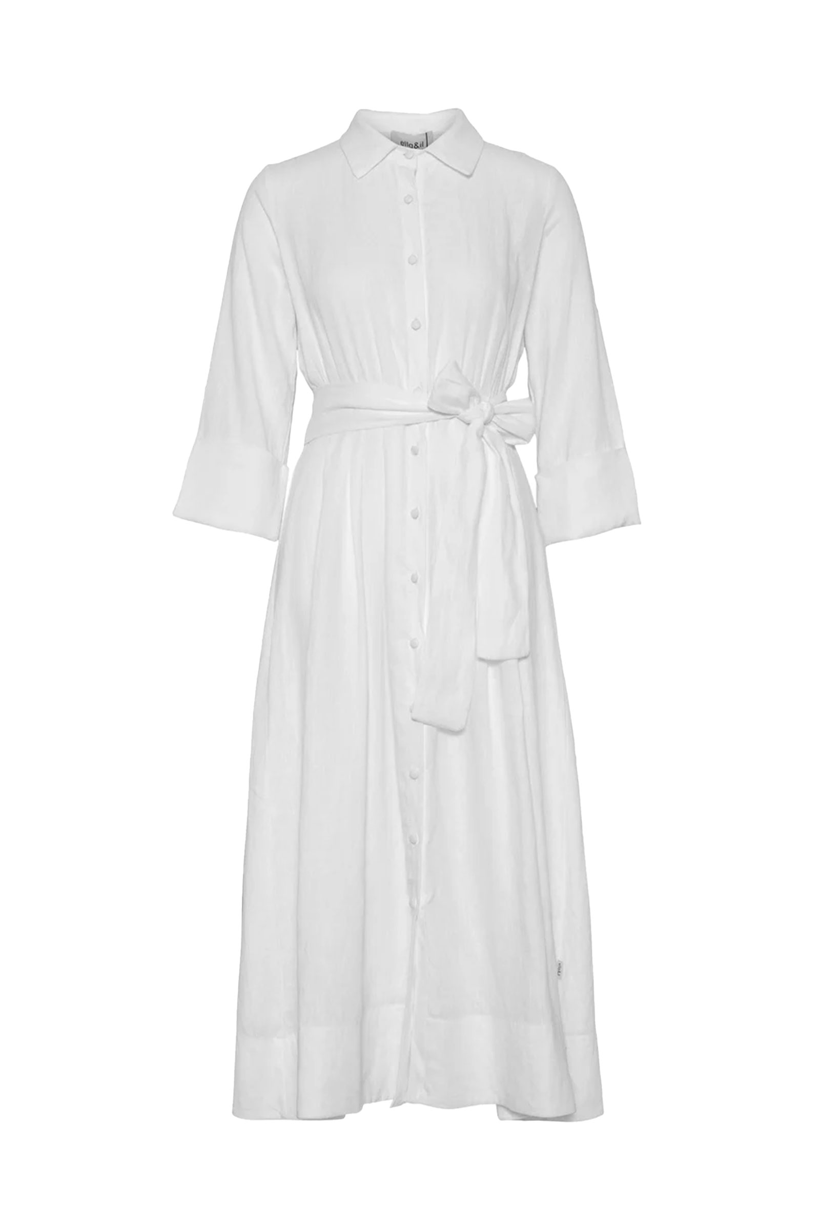 Marja Linen Dress, White - Bilde 5