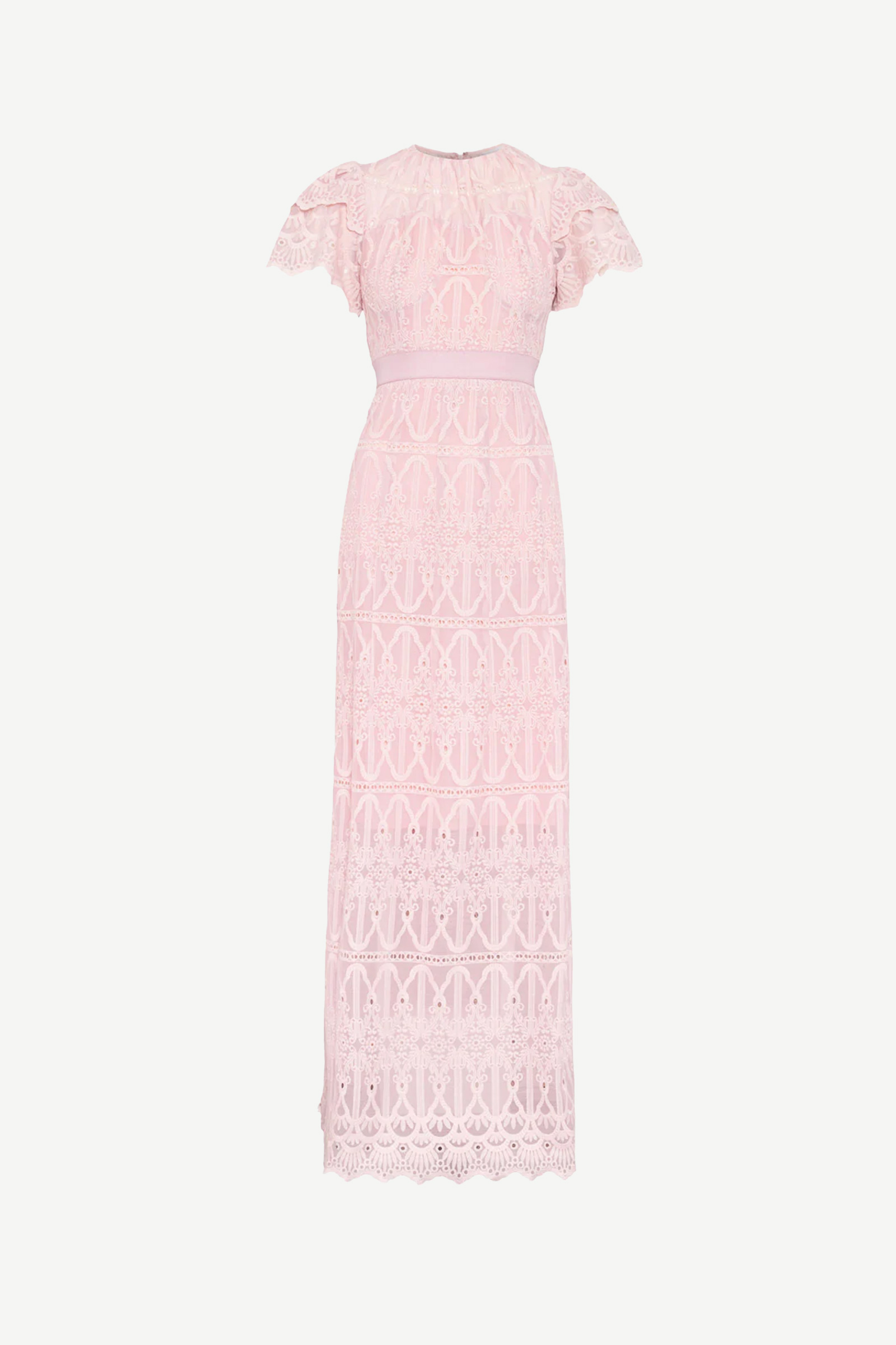 Philine Maxi Dress, Pink Embroidery - Bilde 8