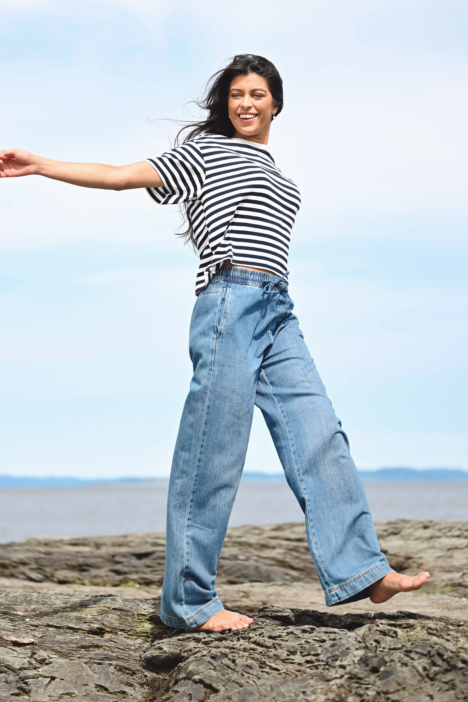 Sophina IW Pull-On Pants, Washed Denim - Bilde 2