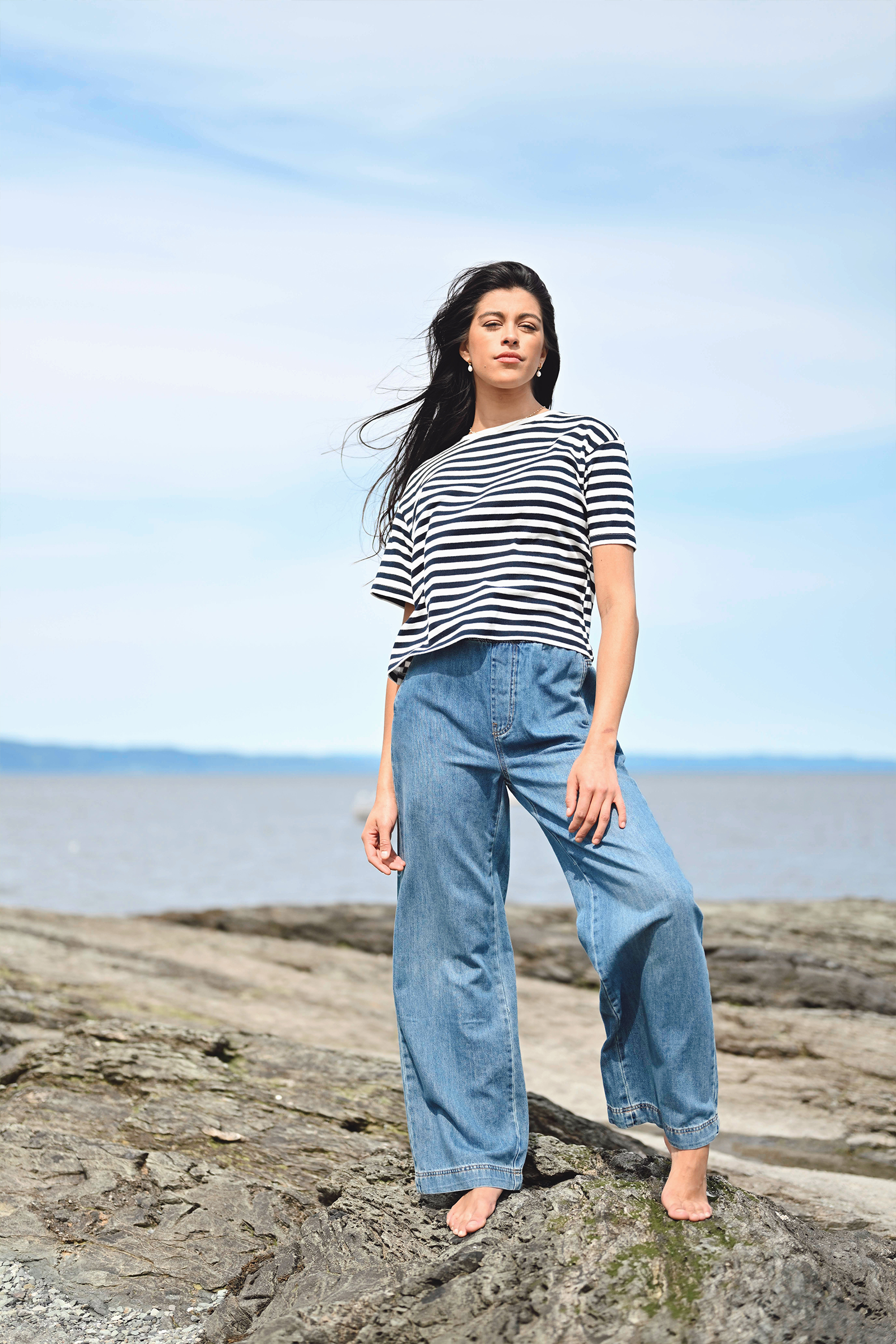 Sophina IW Pull-On Pants, Washed Denim - Bilde 3