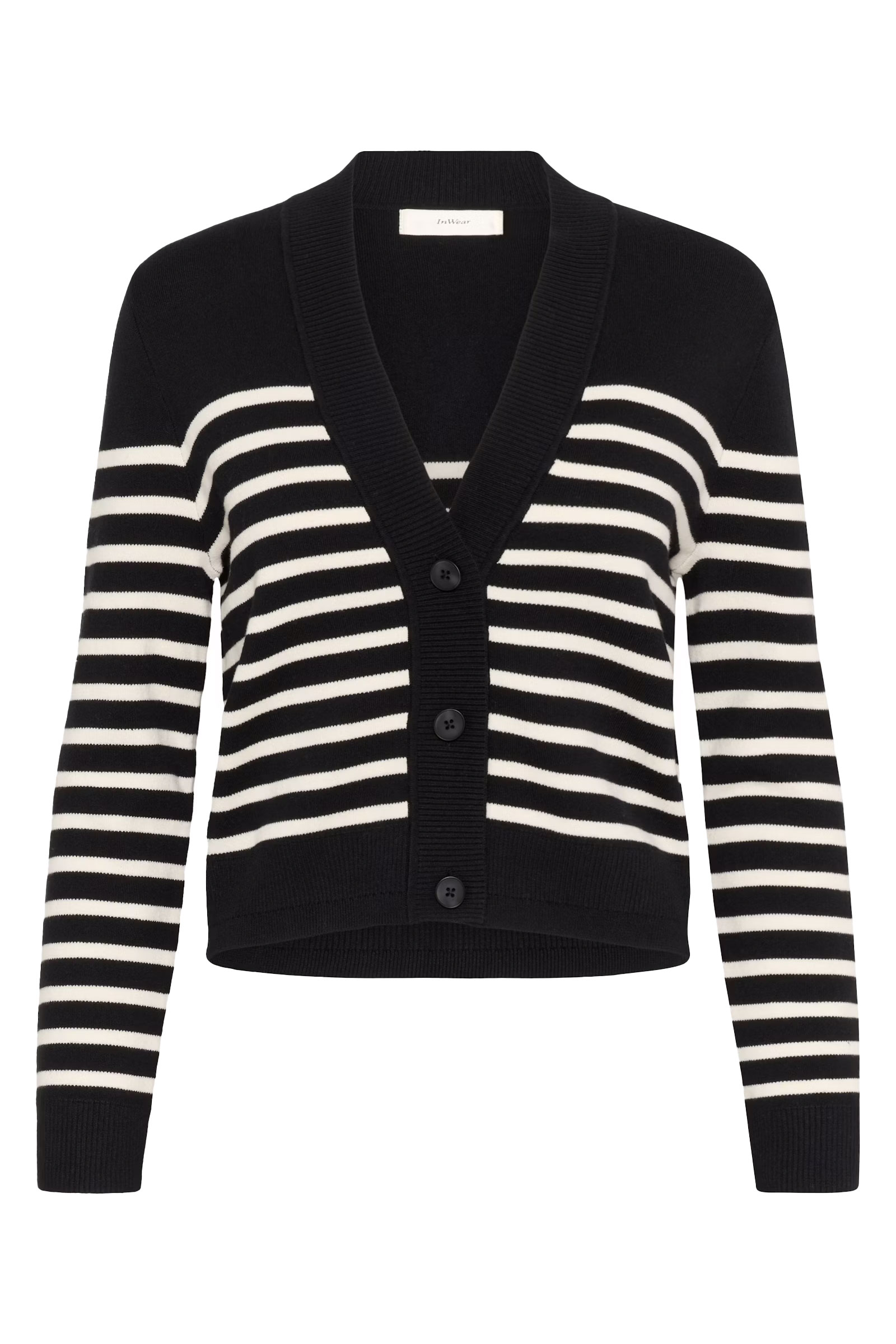 WallisIW Cardigan, Black/White