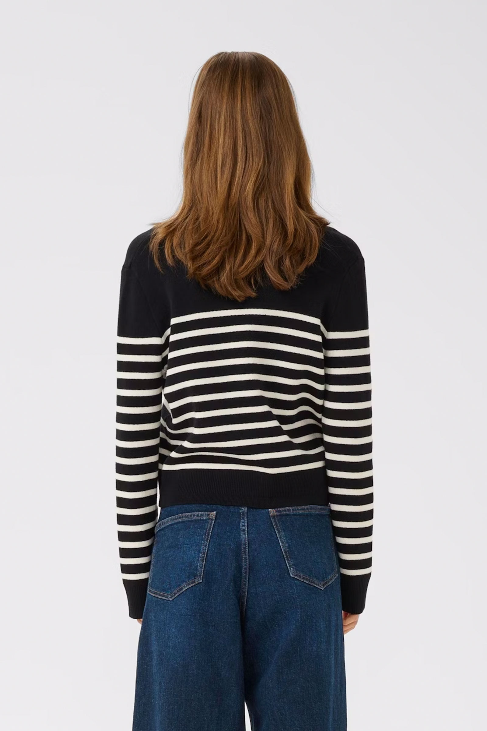 WallisIW Cardigan, Black/White - Bilde 3