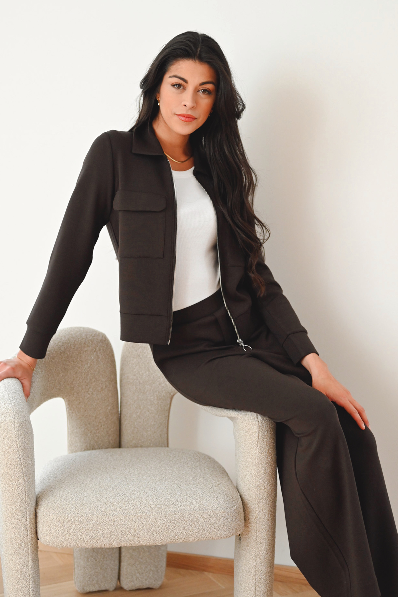 Beca IW Cardigan, Chocolate Brown