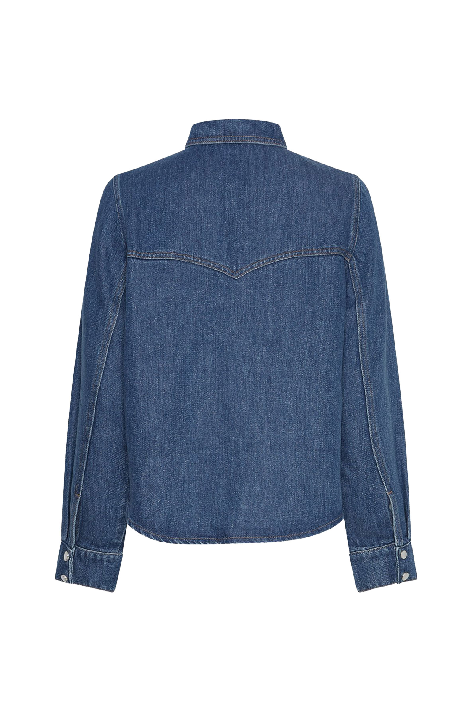 Laurentine Rue Shirt, Mid Blue Wash - Bilde 8