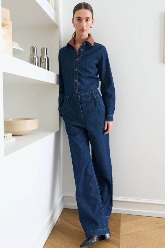 Becky Jumpsuit, Wash Authentic Blue