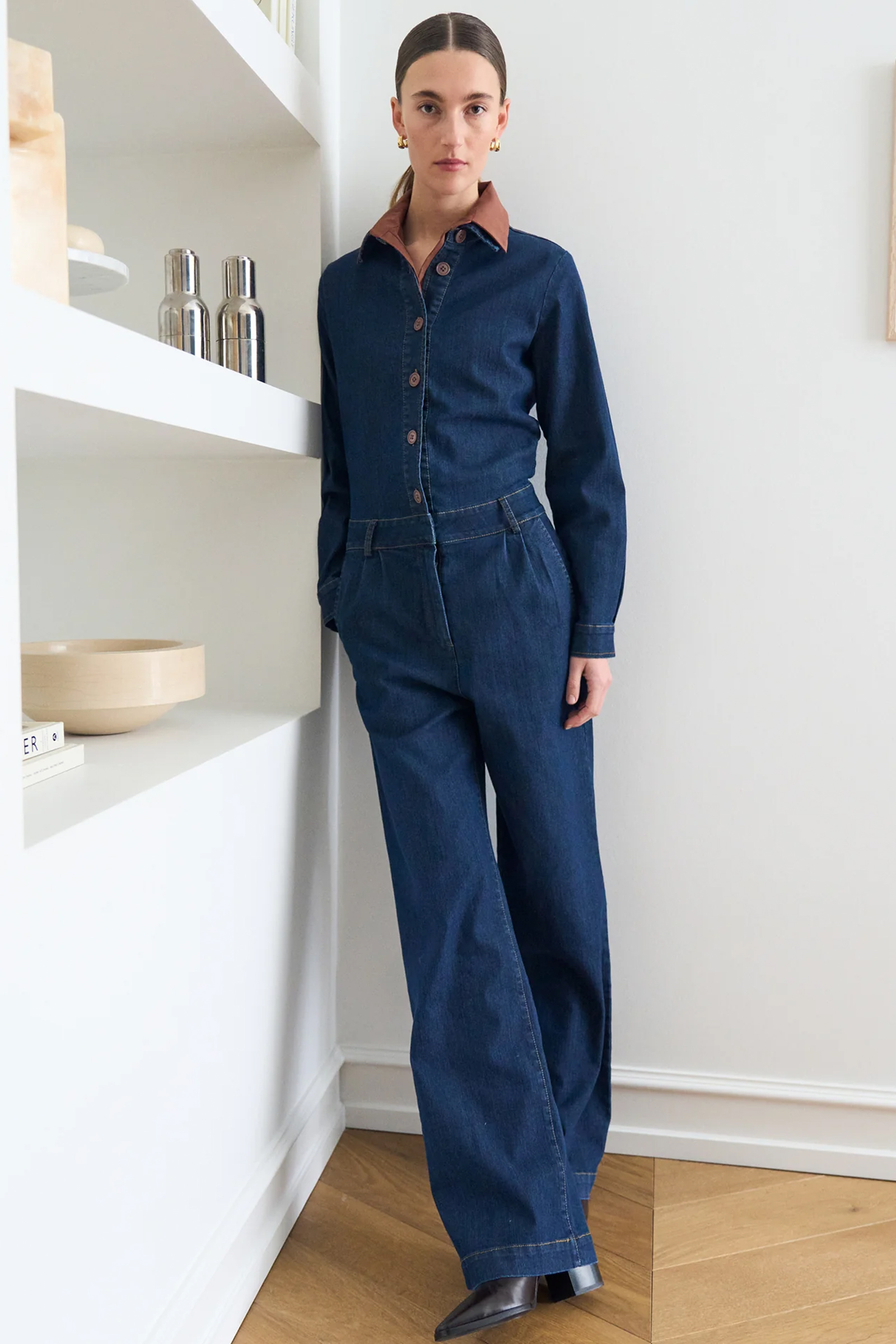 Becky Jumpsuit, Wash Authentic Blue
