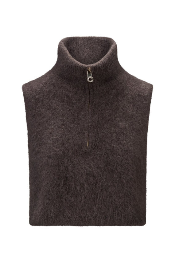 Belinda Chunky High Neck, Dark Brown