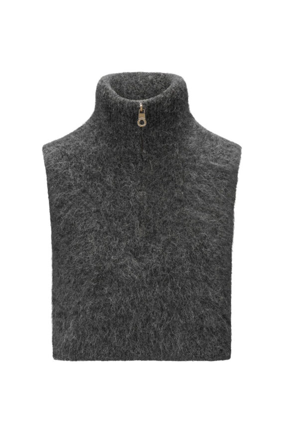 Belinda Chunky High Neck, Charcoal