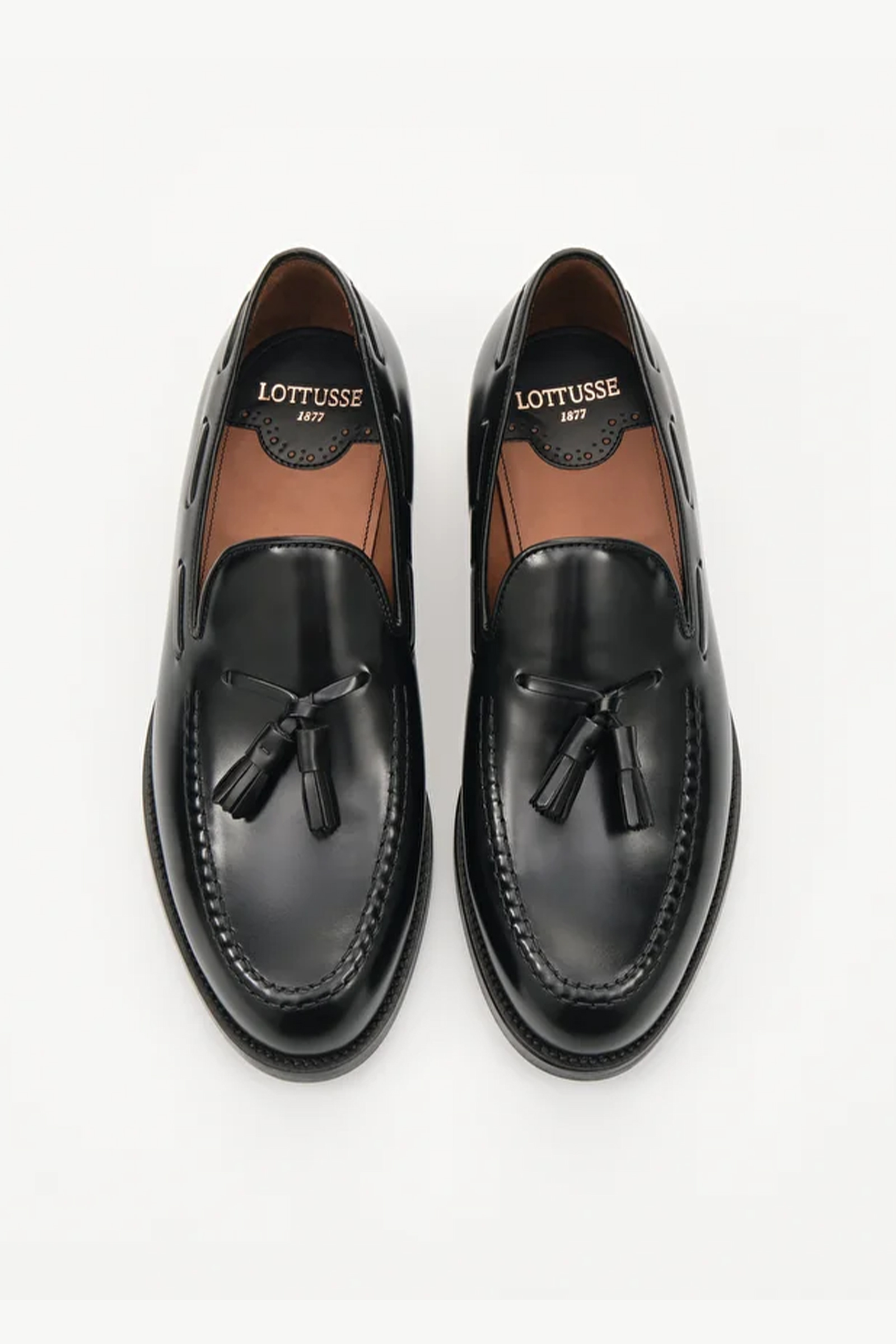 Calfskin Class Tassel Loafers, Black - Bilde 3