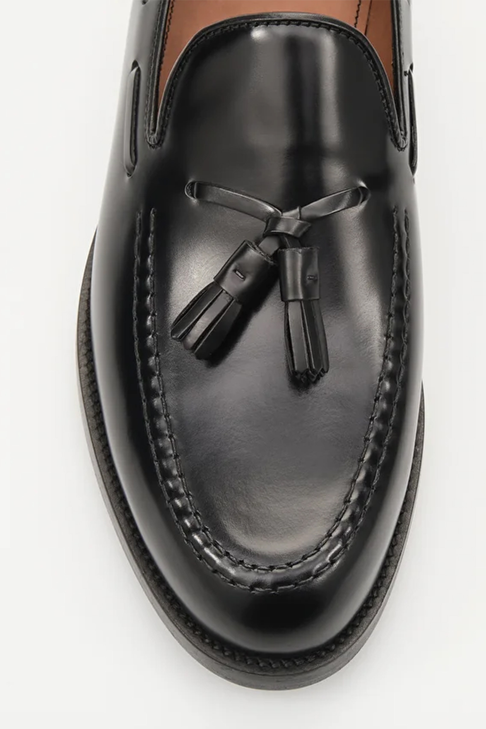 Calfskin Class Tassel Loafers, Black - Bilde 2