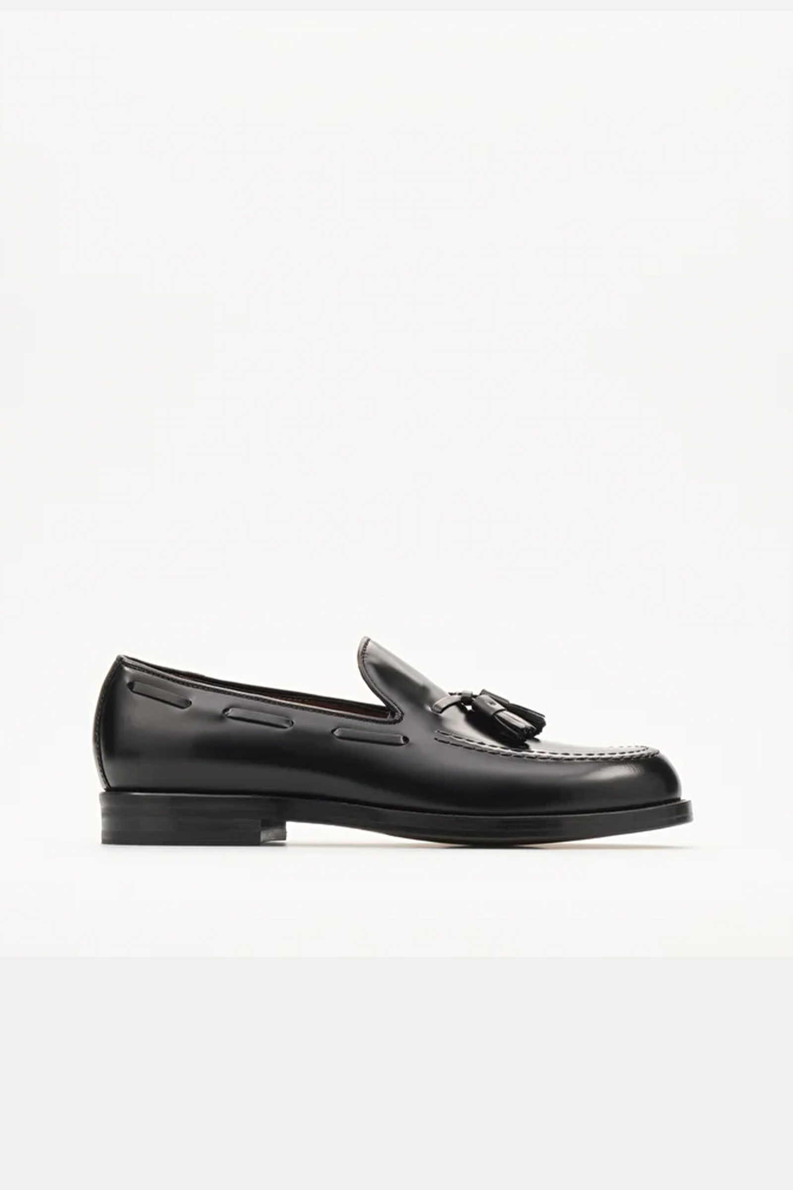 Calfskin Class Tassel Loafers, Black - Bilde 5