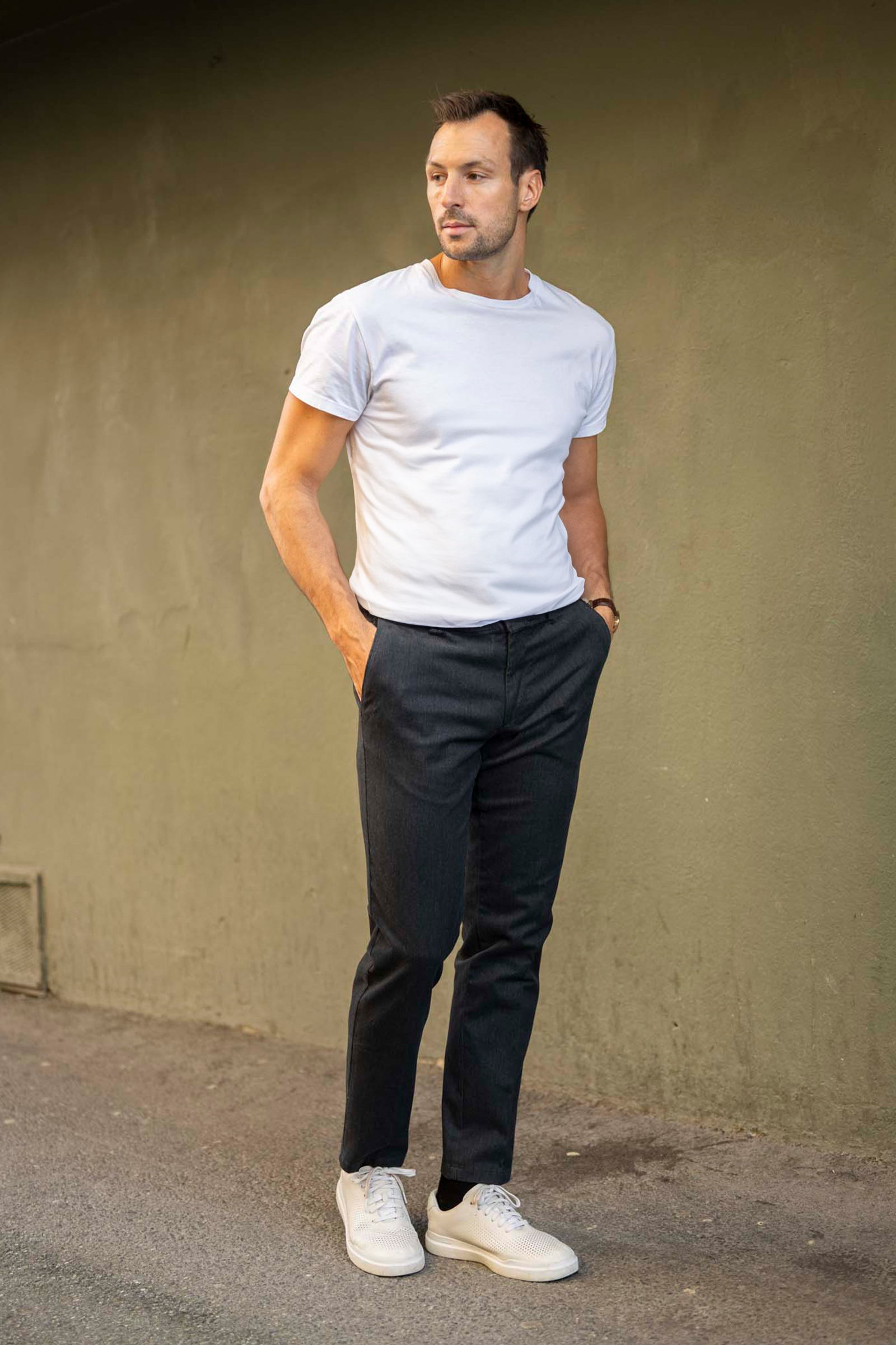 Denz Casual 1627, Mørk Grå - Bilde 2