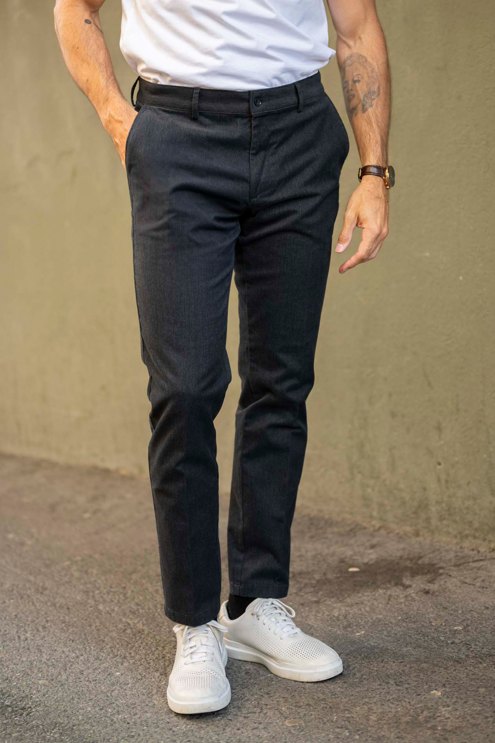 Denz Casual 1627, Mørk Grå - Bilde 4