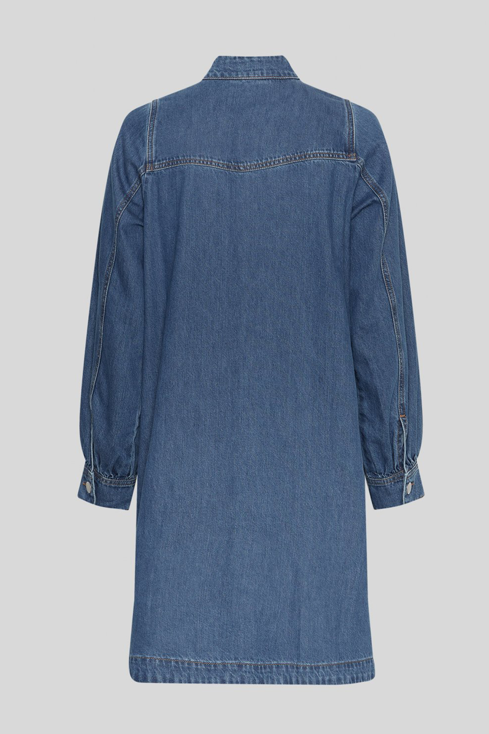 Elena Shirt Dress, Mid Blue Wash - Bilde 5