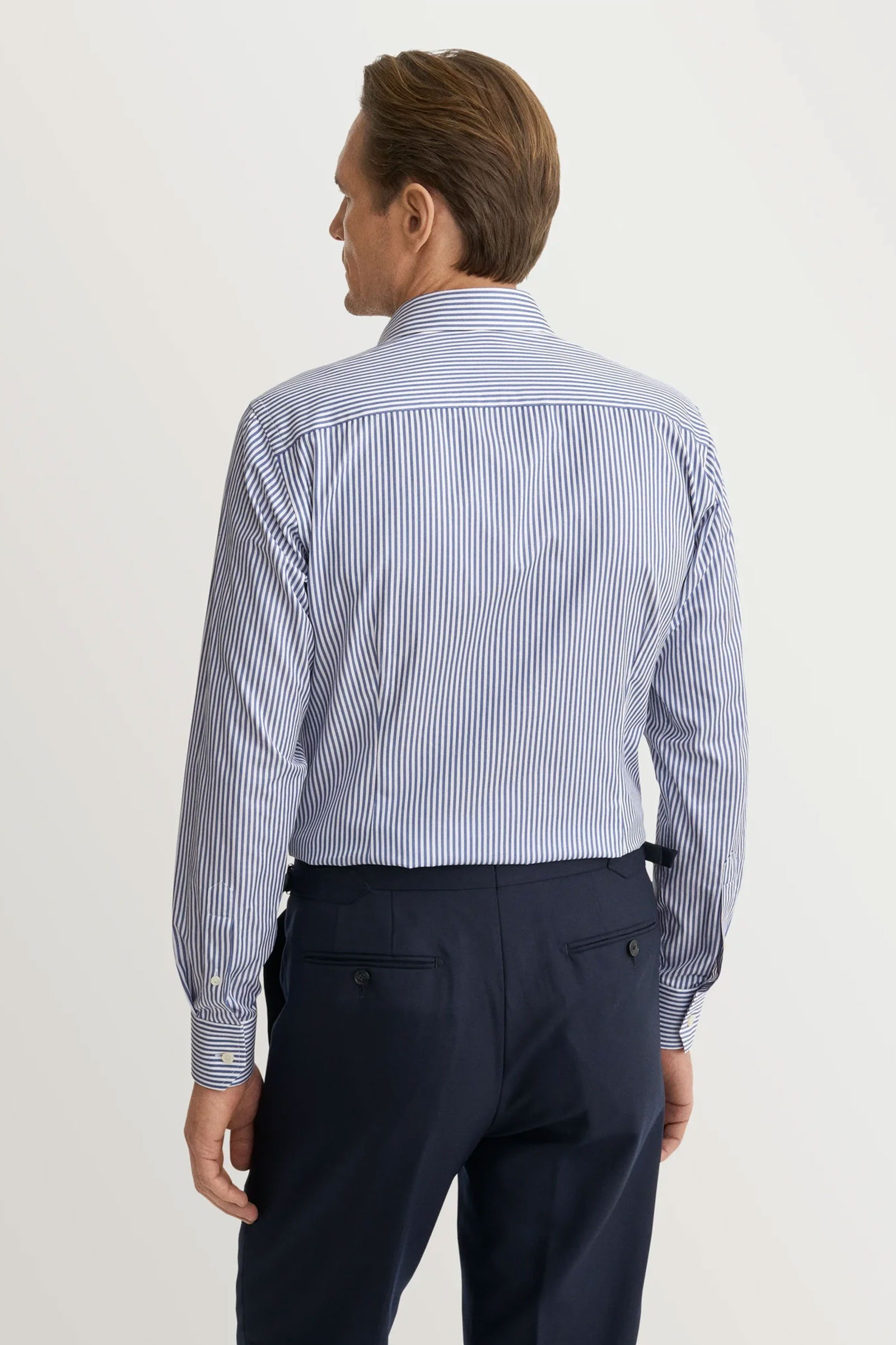Bengal Striped Oxford Shirt, Blå Stripet - Bilde 9