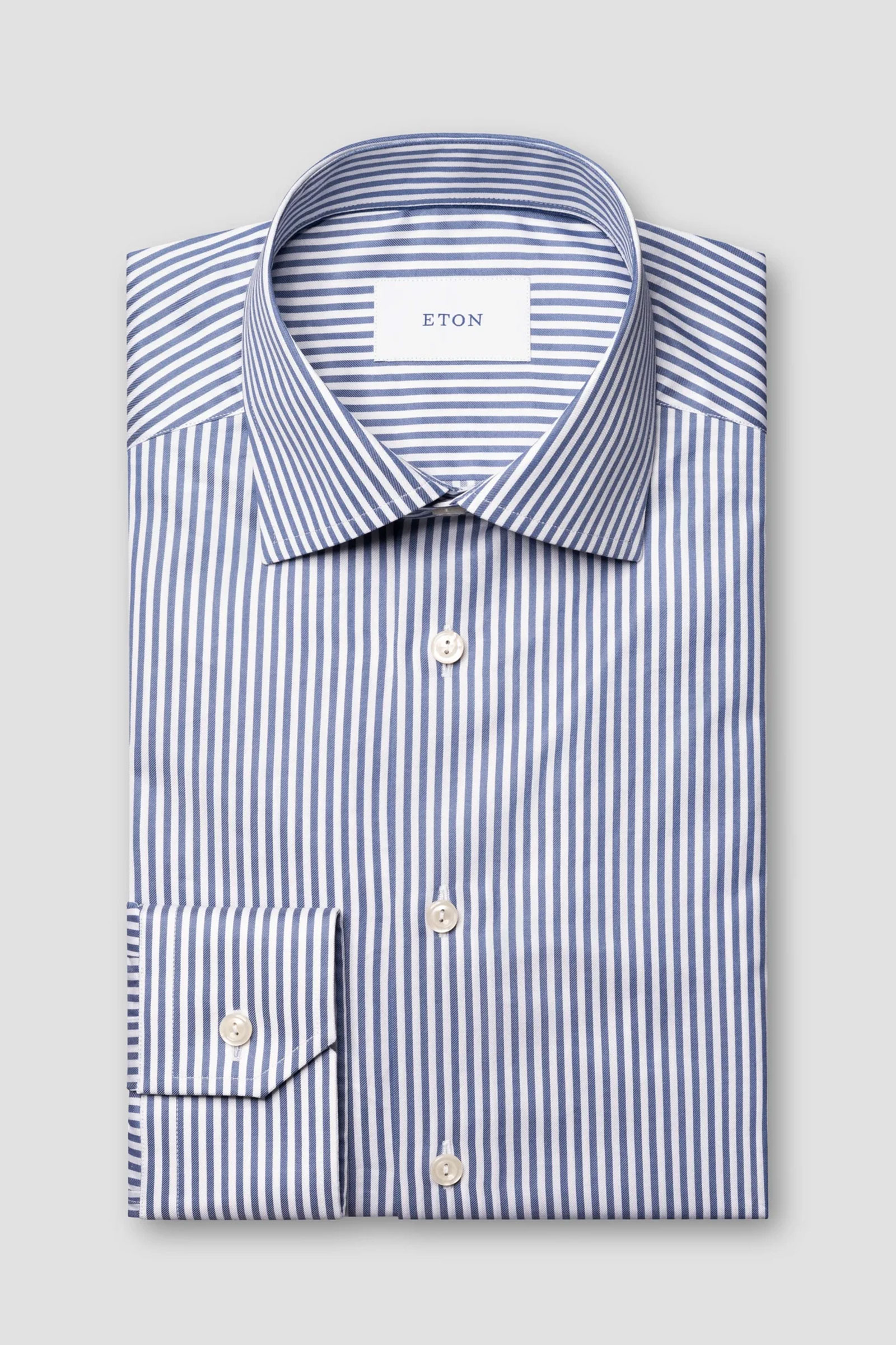 Bengal Striped Oxford Shirt, Blå Stripet - Bilde 5