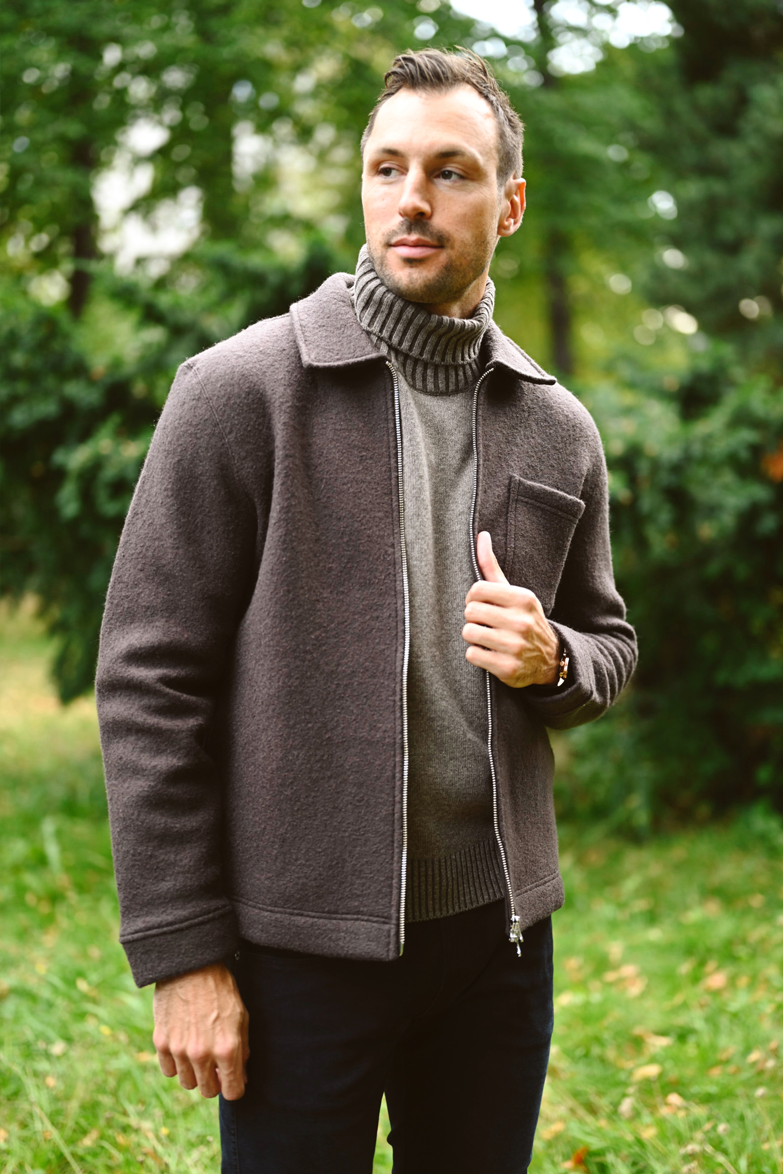 Hannes Full Zip, Turkish Coffee - Bilde 2