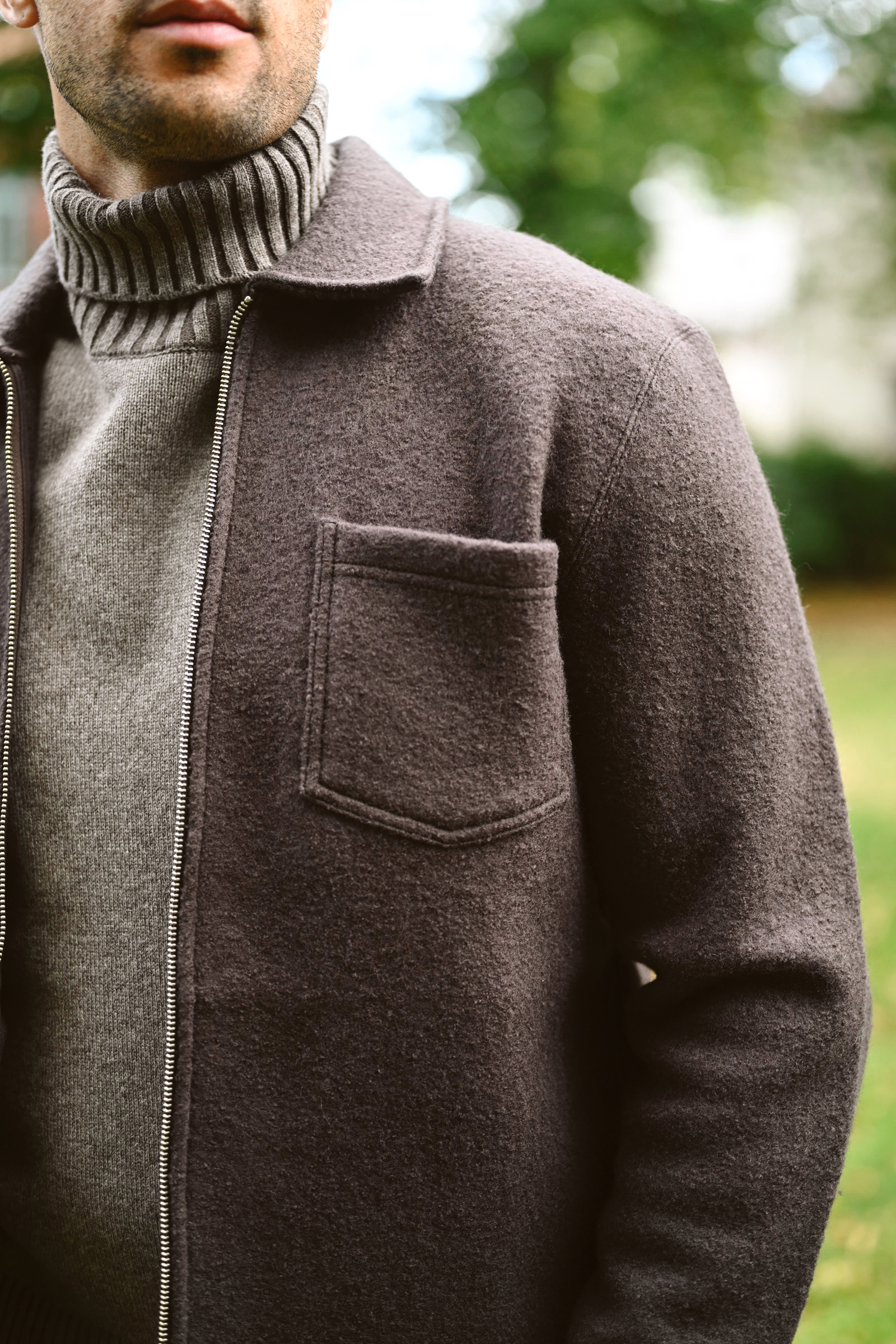Hannes Full Zip, Turkish Coffee - Bilde 3