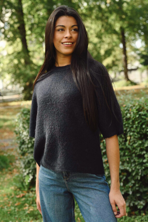 HarrietIW SS Pullover, Marine Blue