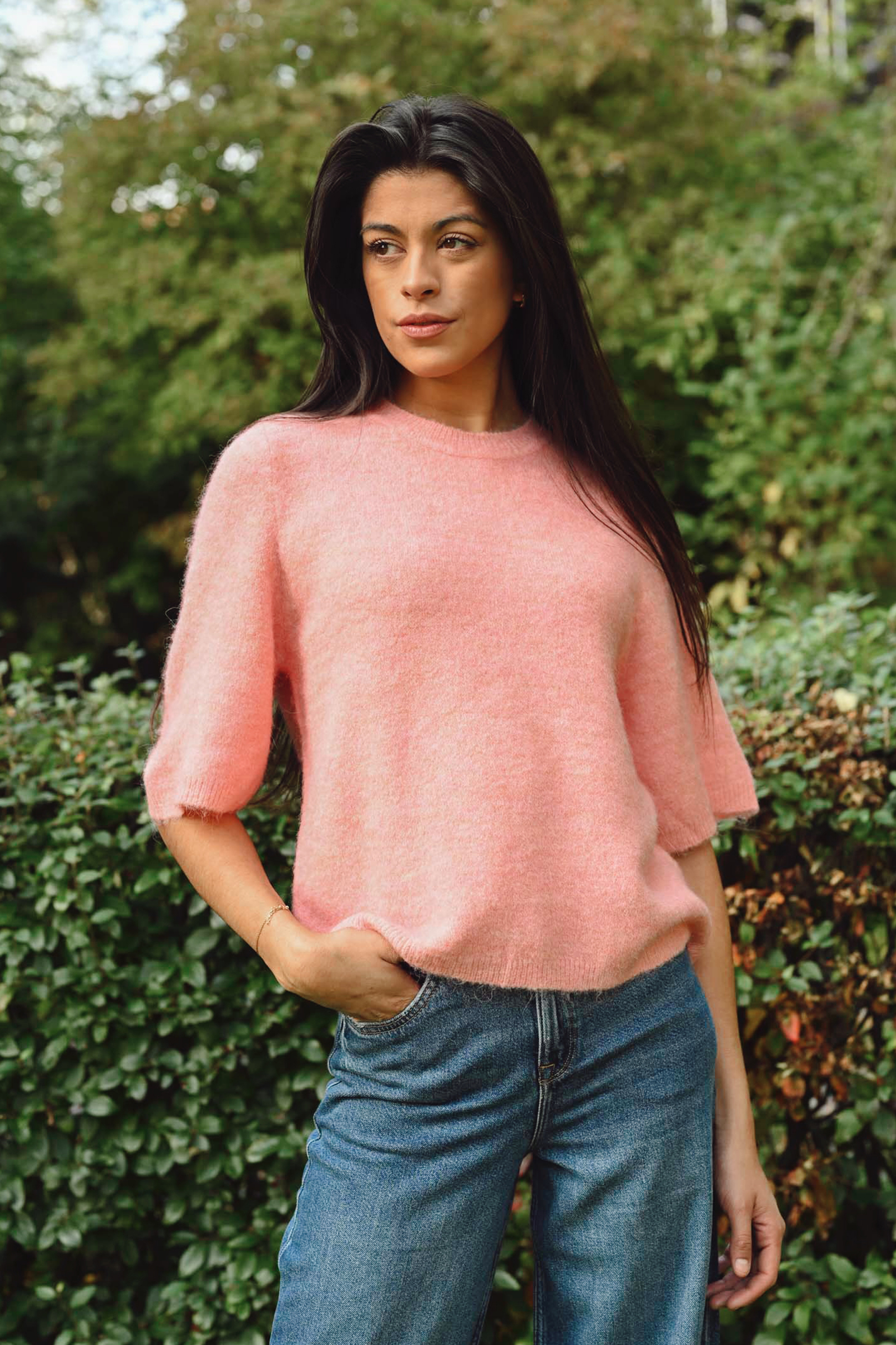 HarrietIW SS Pullover, Silver Pink - Bilde 2