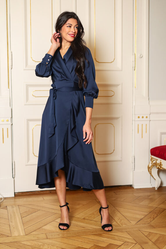 Iza Midi Dress, Blue
