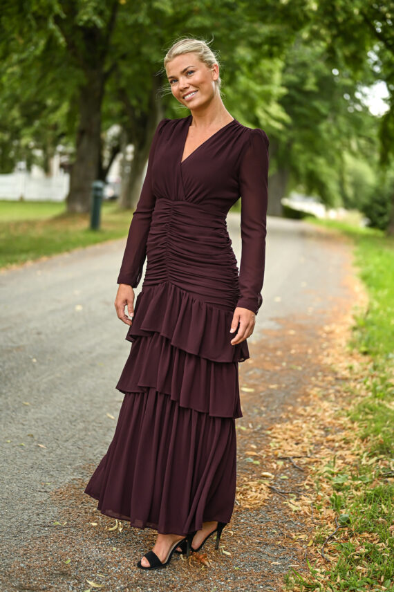 Jenna Maxi Dress, Burgundy