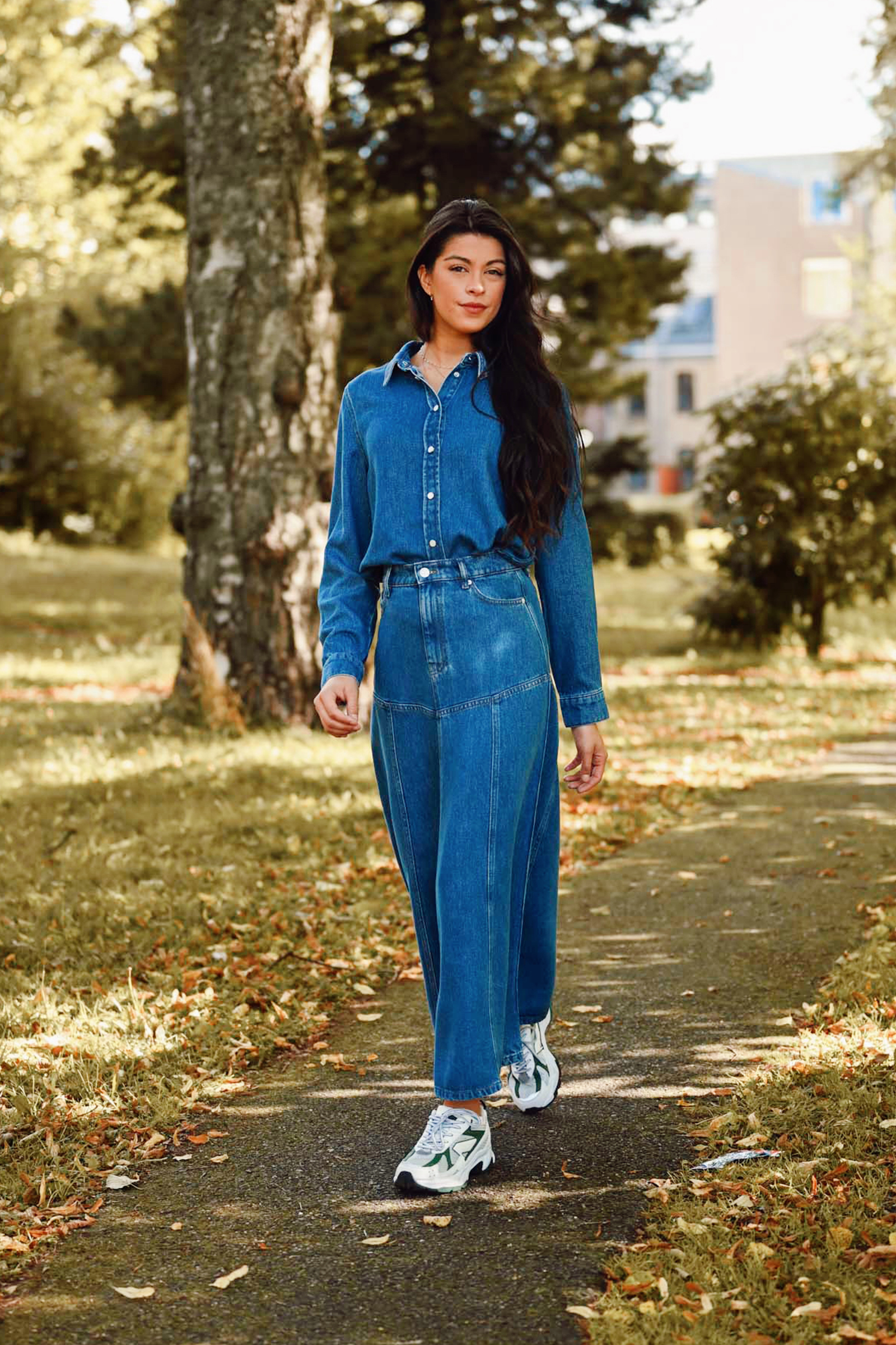 Laurentine Rue Shirt, Mid Blue Wash - Bilde 5