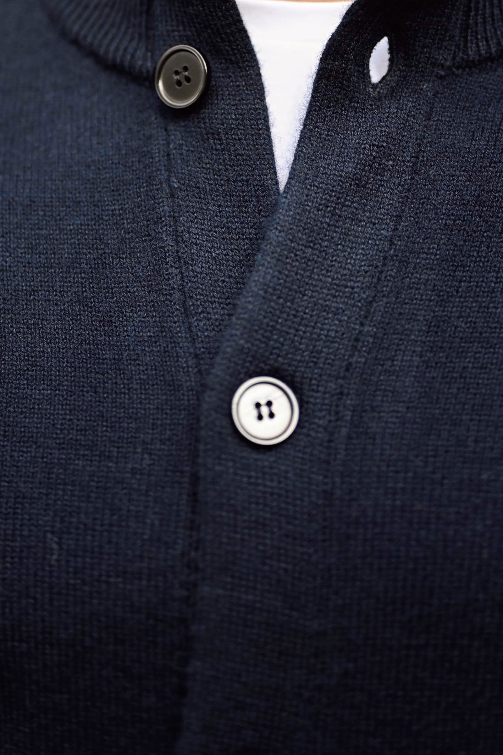 Leo Full Button Cardigan, Mørk Blå - Bilde 12