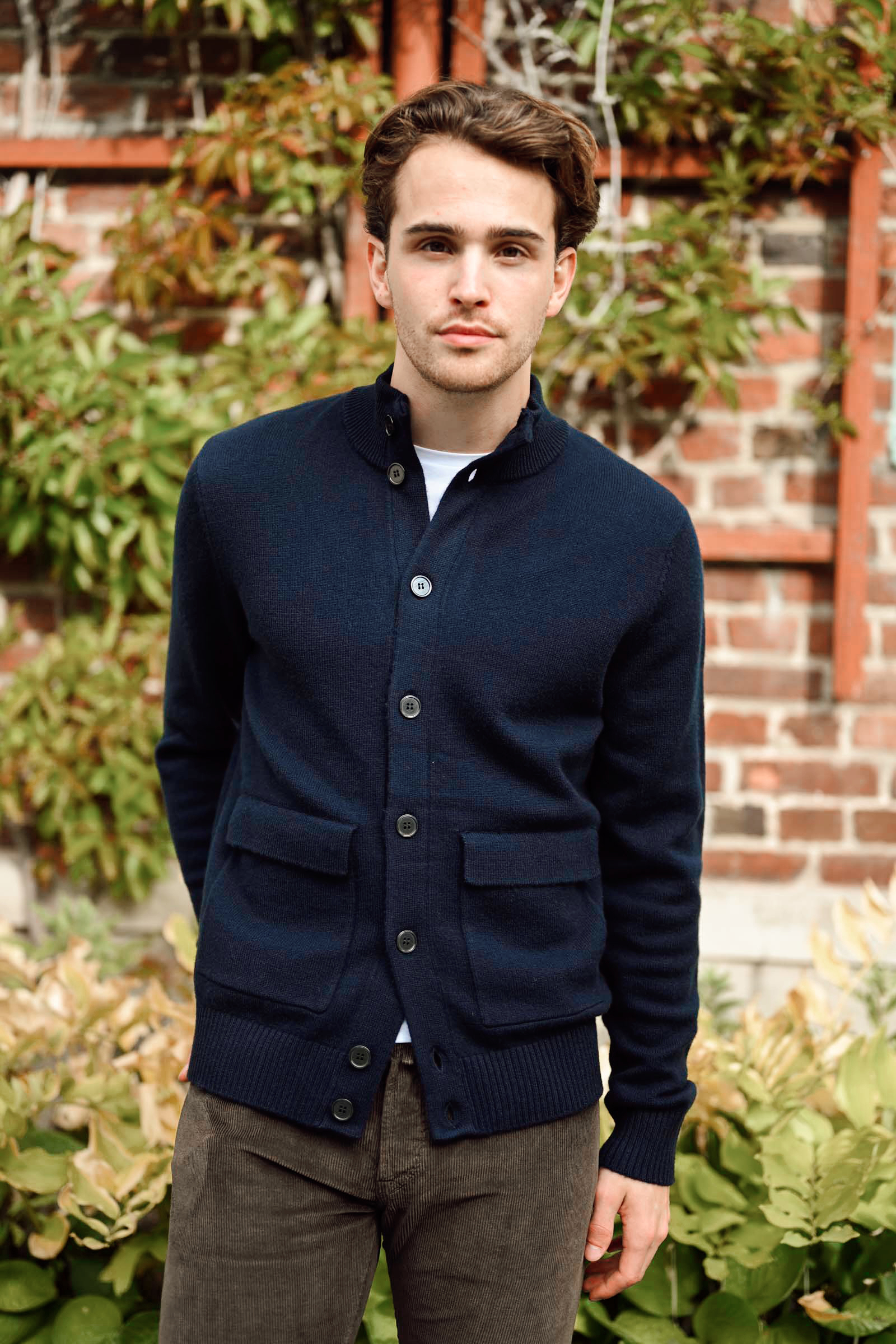 Leo Full Button Cardigan, Mørk Blå - Bilde 8