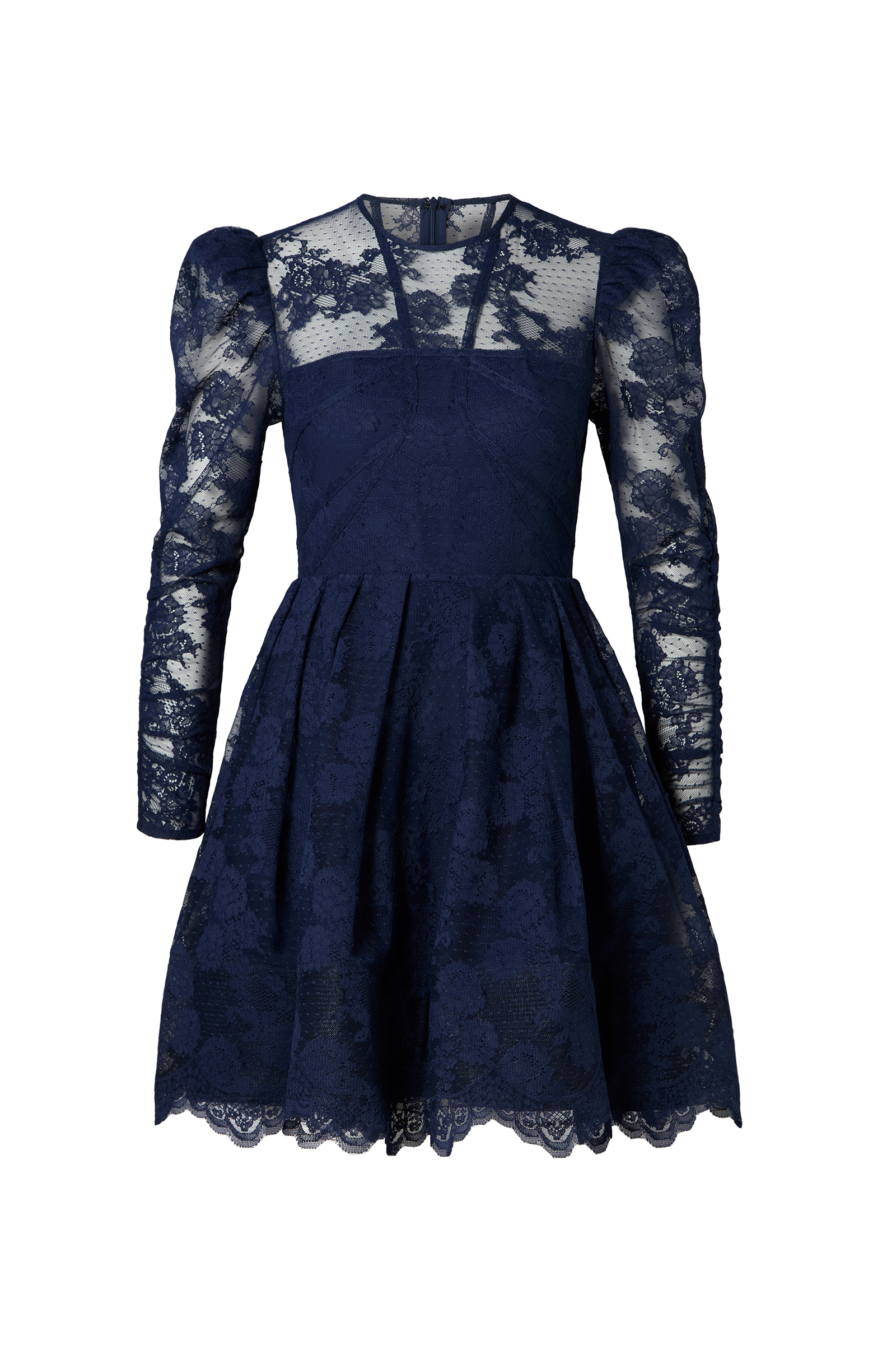 Leoni Lace Mini Dress, Dark Blue - Bilde 9