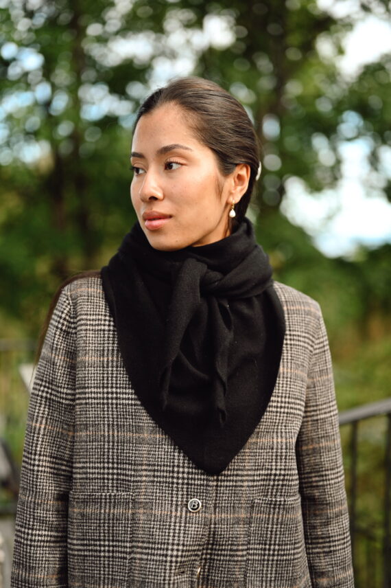 Ronja Cashmere Scarf, Black