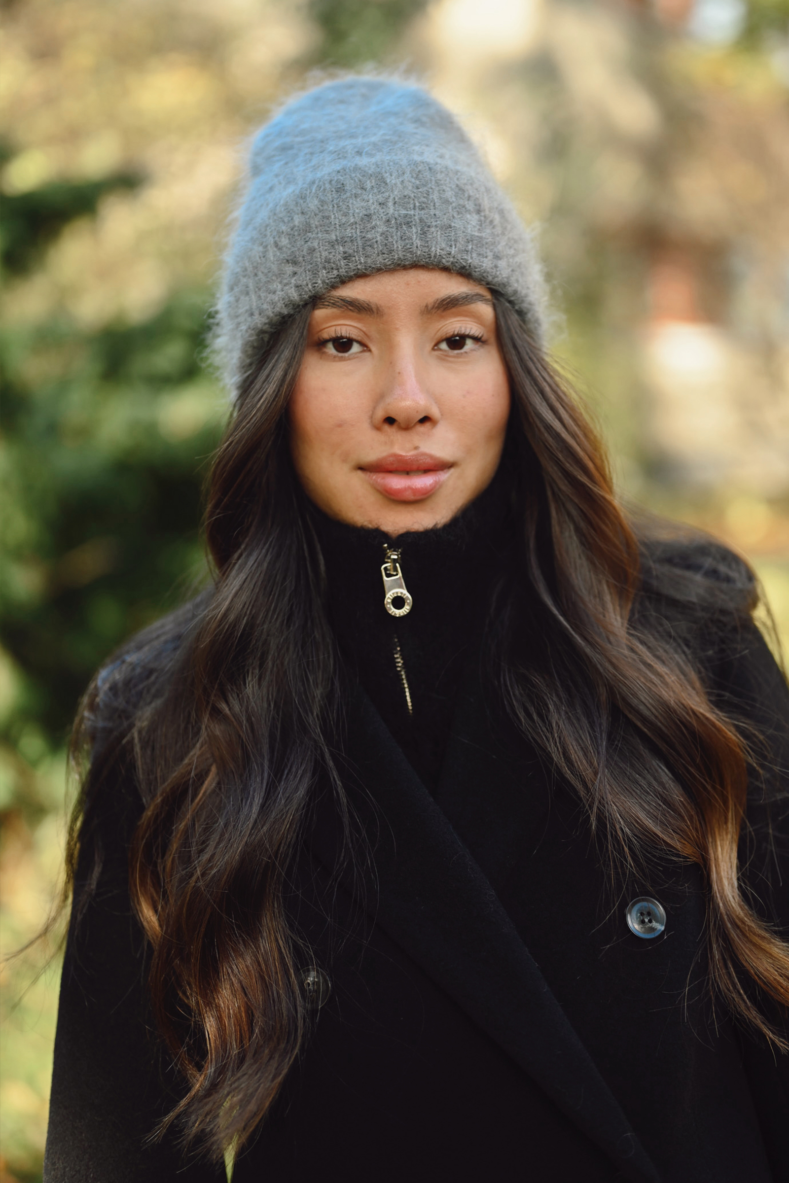 Silje Chunky Hat, Grey Melange - Bilde 2