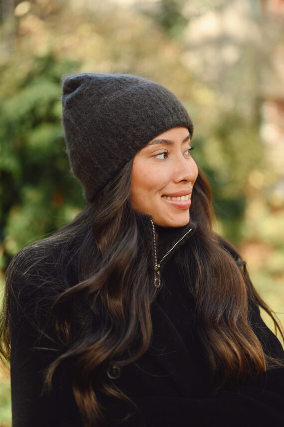 Silje Chunky Hat, Dark Brown