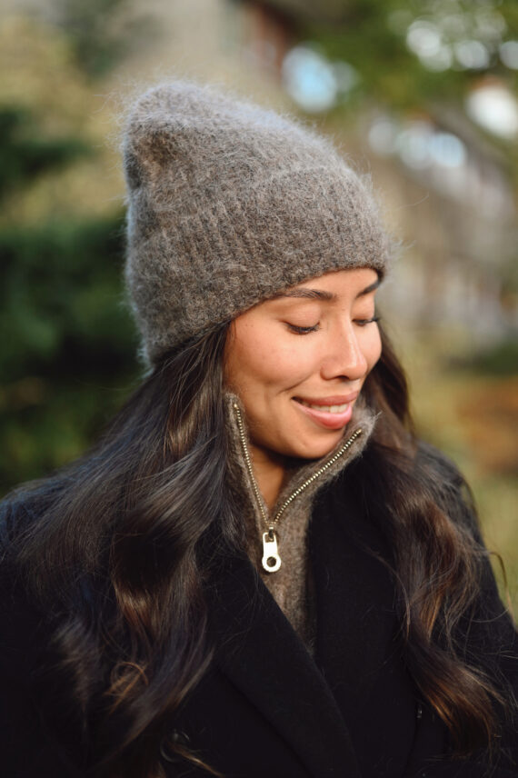 Silje Chunky Hat, Brown