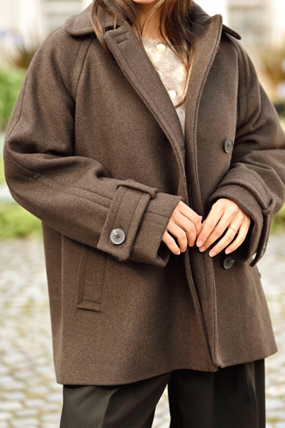 Thora Minona Coat, Chocolate Brown