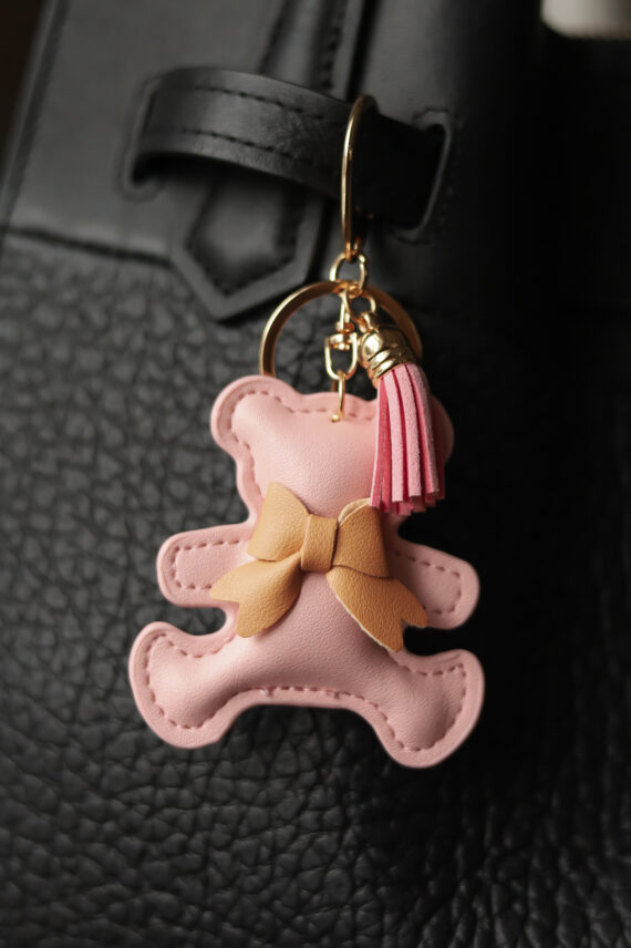 Veskepynt Bjørn, Lys Rosa