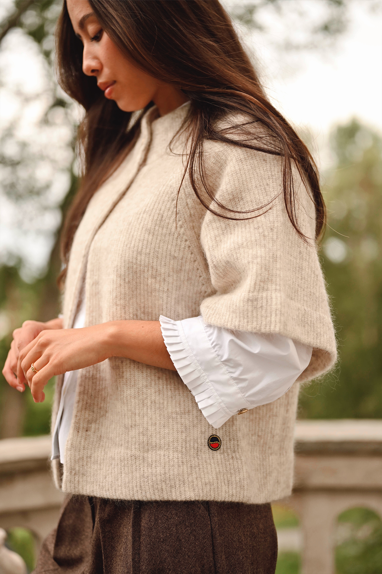 Vilanie Cardigan, Sandstorm Melange - Bilde 6