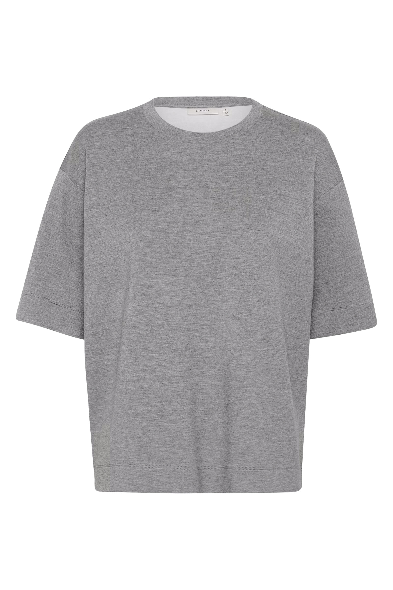 PannieIW Oversized T-shirt, Medium Grey Melange - Bilde 2