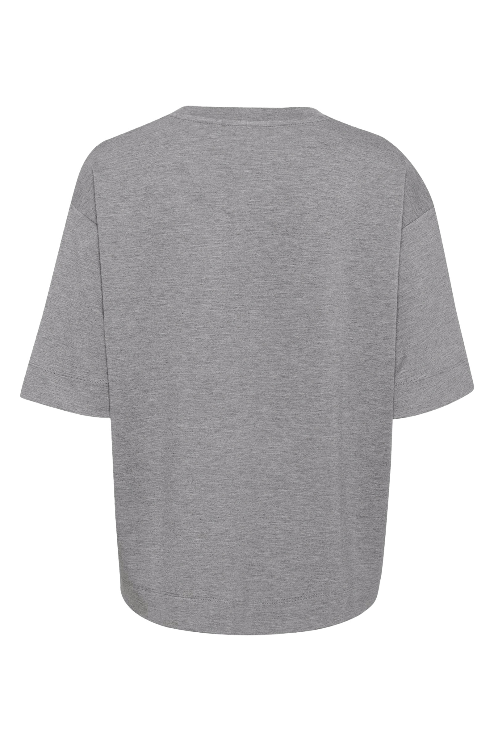PannieIW Oversized T-shirt, Medium Grey Melange - Bilde 3