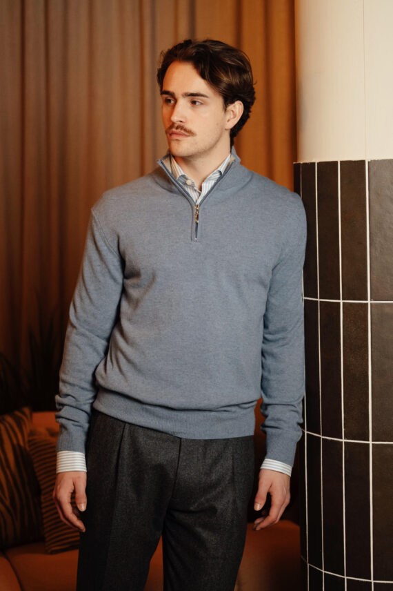 L13681 Biden Lambswool, Lys Blå