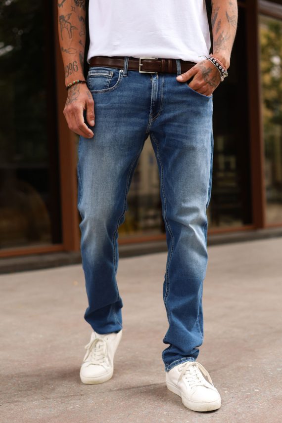 Bukse Denim, Lys Blå
