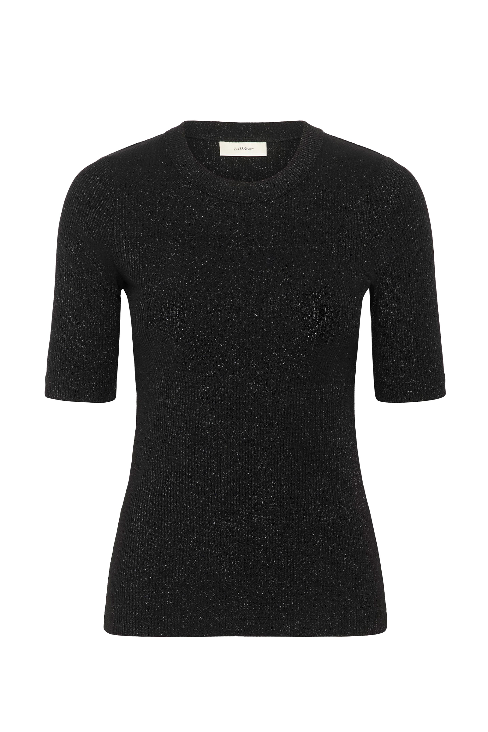 Dagna IW Lurex T-Shirt, Black - Bilde 8
