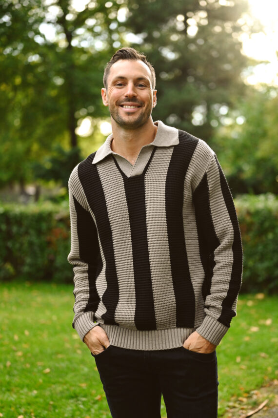 Escobar Sweater, Black/Sand